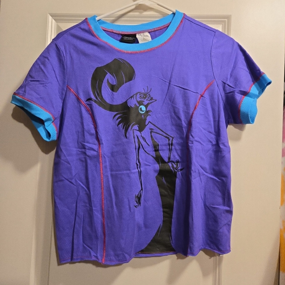 Disney Parks Her Universe Yzma Emperor's New Groove Women's Purple Crop Shirt
